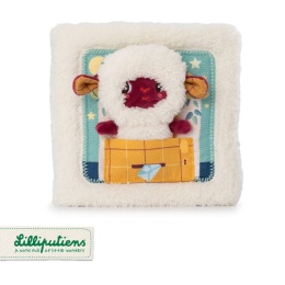 LILLIPUTIENS Książeczka aktywizująca z mini-przytulanką Dobranoc Owieczka Yvon 12 m+