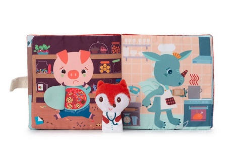 LILLIPUTIENS Książeczka aktywizująca z mini-pacynką Doktor Lisiczka Alice 12 m+