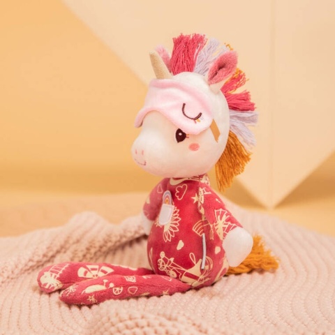 Lilliputiens Przytulanka do spania z elementami fluorescencyjnymi Jednorożec Lena 6m+