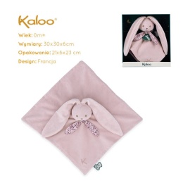 Kaloo Komforter kwadratowy Królik 30 cm lawendowy kolekcja Lapinoo