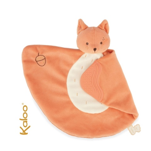 Kaloo Komforter z silikonowym gryzakiem 23 cm Lisek Grignoti