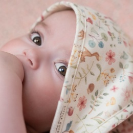 Little Dutch Bawełniany ręcznik z kapturem 100x100 cm Fairy Wonders