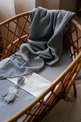 Little Dutch Otulacze muślinowe 70 x 70 cm (2 szt.) Pure Denim Blue