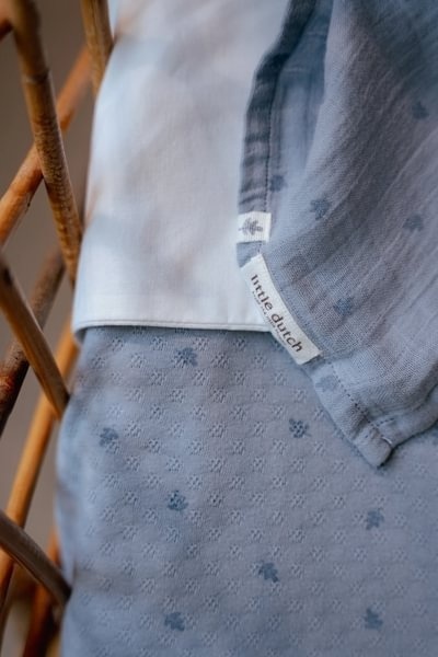 Little Dutch Otulacze muślinowe 70 x 70 cm (2 szt.) Pure Denim Blue