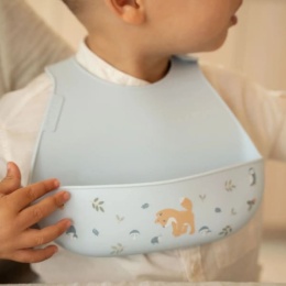 Mepal & Little Dutch Śliniak silikonowy Forest Friends