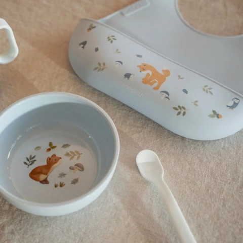 Mepal & Little Dutch Śliniak silikonowy Forest Friends