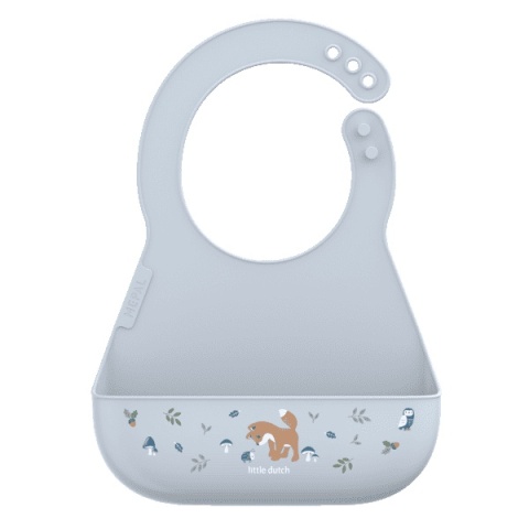 Mepal & Little Dutch Śliniak silikonowy Forest Friends