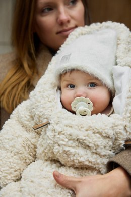 Elodie Details - Czapka zimowa, Furry Knit - Vanilla White