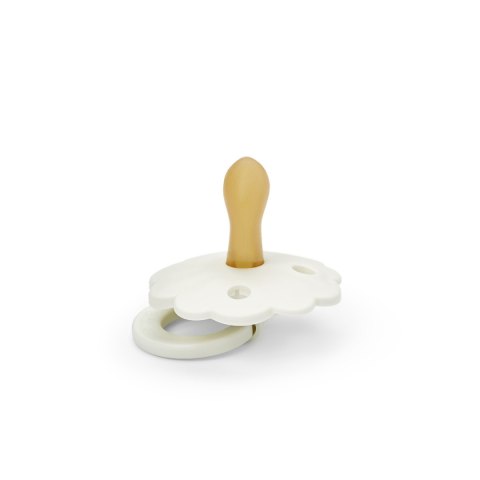 Elodie Details - smoczek lateksowy Binky Bloom - 3 m+, valinna white