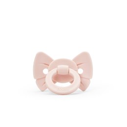 Elodie Details - smoczek silikonowy Binky Bow - 0-6 m, misty pink