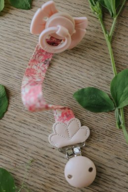 Elodie Details - smoczek silikonowy Binky Bow - 0-6 m, misty pink