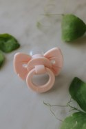 Elodie Details - smoczek silikonowy Binky Bow - 0-6 m, misty pink