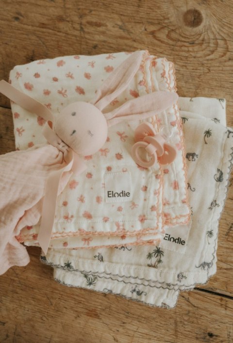 Elodie Details - smoczek silikonowy Binky Bow - 0-6 m, misty pink