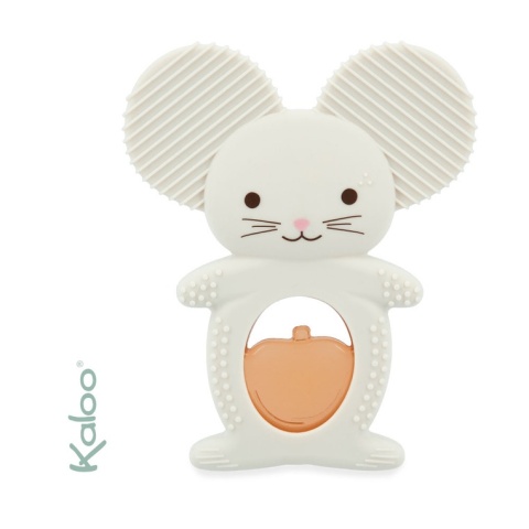 Kaloo Gryzak chłodzący silikonowy 2w1 Myszka Grignoti