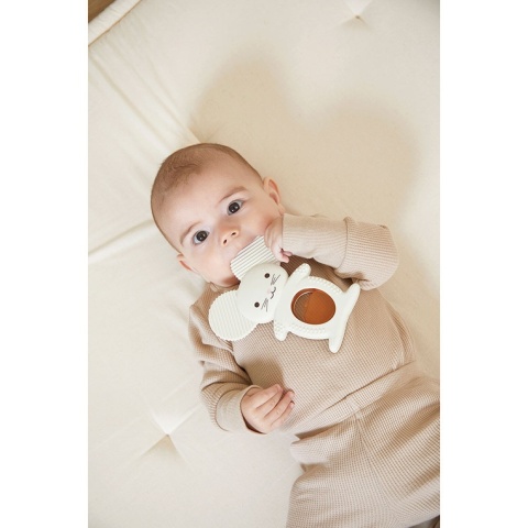 Kaloo Gryzak chłodzący silikonowy 2w1 Myszka Grignoti