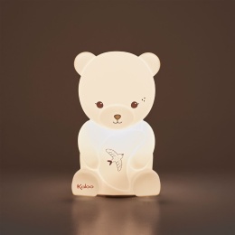 Kaloo Lampka nocna dla dzieci silikonowa dotykowa USB Miś Intempoler