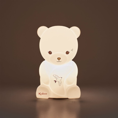Kaloo Lampka nocna dla dzieci silikonowa dotykowa USB Miś Intempoler