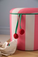 Kid's Concept - pufa cylindryczna ze schowkiem, różowa