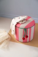 Kid's Concept - pufa cylindryczna ze schowkiem, różowa
