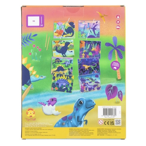 Tiger Tribe Zestaw Artystyczny do Wydrapywania - Dinozaury