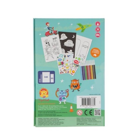 Tiger Tribe Zestaw Kolorowanek - Przygody