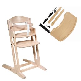 BabyDan - krzesełko do karmienia DanChair + tacka DanTray ZESTAW, bielony