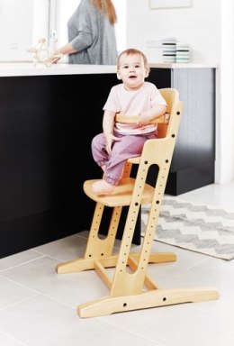 BabyDan - krzesełko do karmienia DanChair + tacka DanTray ZESTAW, naturalny