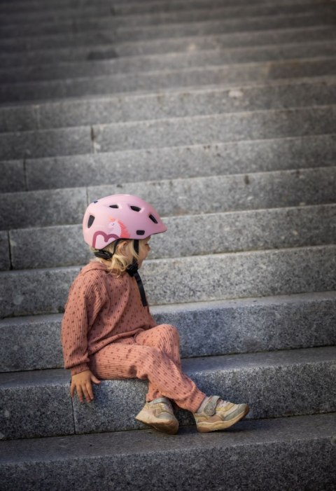 Hamax - kask dziecięcy Thundercap - rozmiar 47-52, różowy z jednorożcem