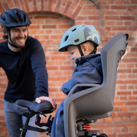 Hamax - kask dziecięcy Thundercap - rozmiar 47-52, zielony z dinozaurem