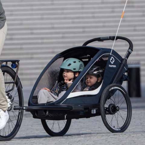 Hamax - kask dziecięcy Thundercap - rozmiar 47-52, zielony z dinozaurem