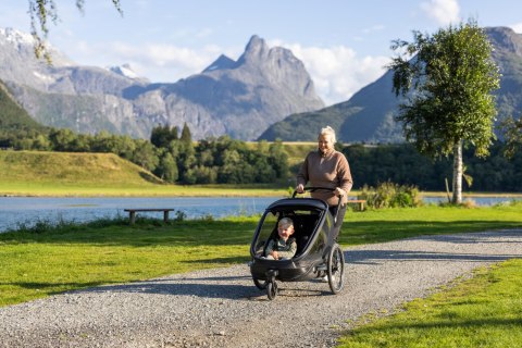 Hamax - przyczepka rowerowa Outback Next, podwójna, black
