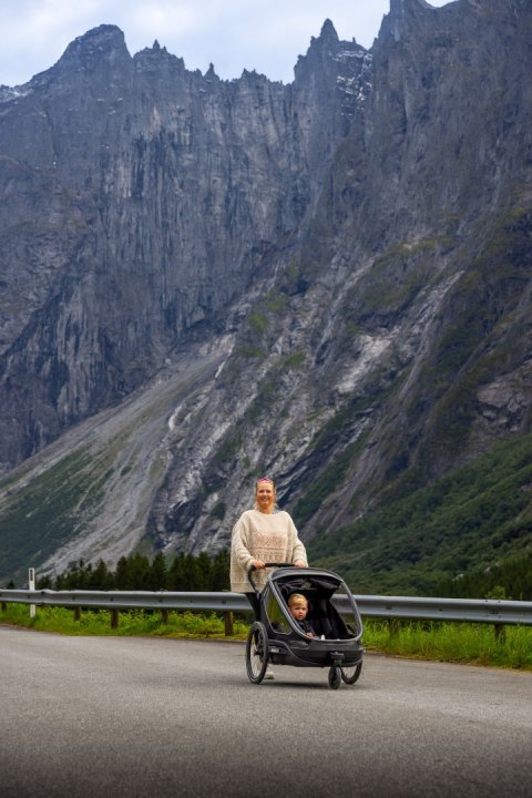 Hamax - przyczepka rowerowa Outback Next, podwójna, black