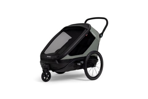 Hamax - przyczepka rowerowa Outback Next, podwójna, dusty green