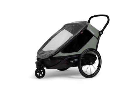 Hamax - przyczepka rowerowa Outback Next, podwójna, dusty green