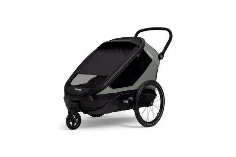 Hamax - przyczepka rowerowa Outback Next, podwójna, dusty green