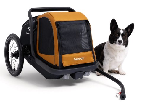 Hamax - przyczepka rowerowa dla psa - Milou S, spice/black