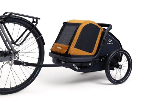 Hamax - przyczepka rowerowa dla psa - Milou S, spice/black