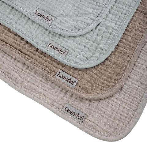 LEANDER - podkład muślinowy na przewijak MATTY™, 2-pak, grey/sage green