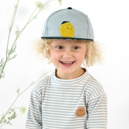 Lassig Czapka z daszkiem dziecięca Little Gang Lemon light blue/dark green