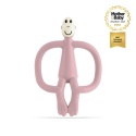 Matchstick Monkey Gryzak kojący ze szczoteczką Małpka - pastelowy róż