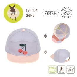 Lassig Czapka z daszkiem dziecięca Little Gang Cherry lilac/peach