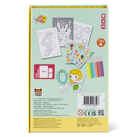 Tiger Tribe Zestaw Kolorowanek - Syrenki