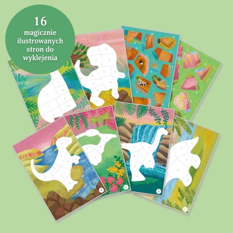 Tiger Tribe Wyklejanie po Numerach - Dinozaury