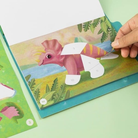 Tiger Tribe Wyklejanie po Numerach - Dinozaury