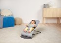 BABYBJORN - leżaczek BALANCE SOFT WOVEN/JERSEY Tri Fabric, Ciemny Szary + zabawka do leżaczka - Googly Eyes