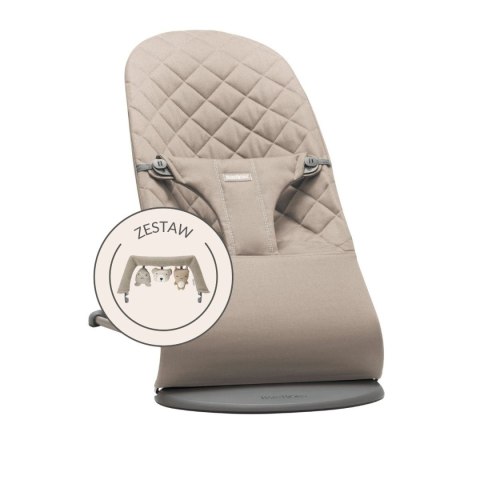 BABYBJORN - leżaczek BLISS MESH - Szary Beż