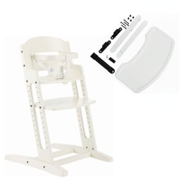 BabyDan - krzesełko do karmienia DanChair + tacka DanTray ZESTAW, biały