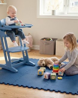 BabyDan - krzesełko do karmienia DanChair + tacka DanTray ZESTAW, cornflower blue