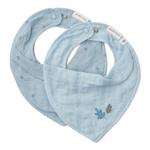 Little Dutch Apaszko-bandanka muślinowa - zestaw 2 szt. Pure Denim Blue