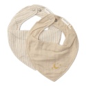 Little Dutch Apaszko-bandanka muślinowa - zestaw 2 szt. Pure Soft Beige